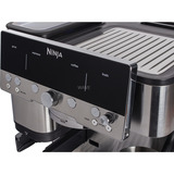 Ninja Luxe Premium Siebträger ES601EU, Espressomaschine silber/schwarz