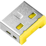 SMARTKEEPER ESSENTIAL USB-A Port Lock (UL03), Einsteckschloss Farbcode Gelb, 100 Stück