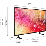 Samsung GU-65DU7199, LED-Fernseher 163 cm (65 Zoll), schwarz, UltraHD/4K, SmartTV, HDR 10+, WLAN, Bluetooth