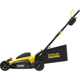 Stanley Akku-Rasenmäher (SFMCMW2651M-QW), 36Volt (2x18V) schwarz/gelb, 2x 4,0 Ah-Lithium-Ionen-Akku