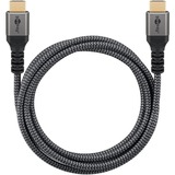 goobay Plus High-Speed-HDMI-Kabel mit Ethernet, 4K @ 60Hz grau, 5 Meter