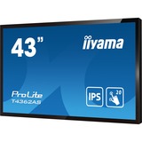 iiyama T4362AS-B1, Public Display schwarz, UltraHD/4K, HDMI, Android, DVI, VGA