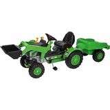 BIG BIG-Jim-Loader + Trailer, Kinderfahrzeug grün/schwarz