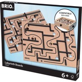BRIO Labyrinth Ersatzplatten, Geschicklichkeitsspiel braun/schwarz