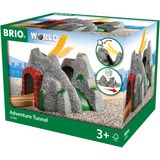 BRIO World Magischer Tunnel, Bahn grau/rot