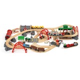 BRIO World Straßen und Schienen Bahn Set Deluxe 