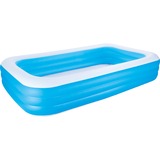 Bestway Family Pool "Blue Rectangular Deluxe", Schwimmbad blau/weiß, 305cm x 183cm x 56cm