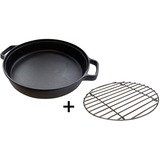 Campingaz Culinary Modular Gusseiserne Pfanne mit Grillrost schwarz/edelstahl, Ø 31,6cm