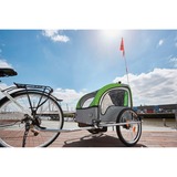 FISCHER Fahrrad Kinder-Fahrradanhänger Komfort grün/grau