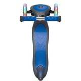 GLOBBER Elite Deluxe mit Leuchtrollen, Scooter blau