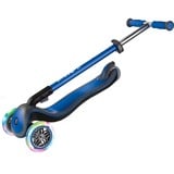 GLOBBER Elite Deluxe mit Leuchtrollen, Scooter blau