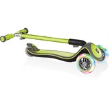 GLOBBER Elite Deluxe mit Leuchtrollen, Scooter hellgrün