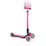 GLOBBER Elite Deluxe mit Leuchtrollen, Scooter pink/schwarz