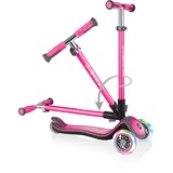 GLOBBER Elite Deluxe mit Leuchtrollen, Scooter pink/schwarz