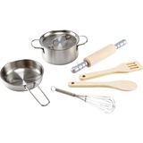 Hape Kochset für Küchenchefs, Spielküche silber/holz