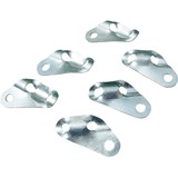 High Peak Dreiloch-Sturmleinen-Spanner, 6 Stück, Halterung silber, Alu