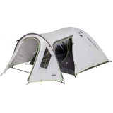 High Peak Kuppelzelt Kira 4.0 Climate Protection 80 grau/neon-grün, mit Tunnelvorbau
