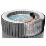 Intex Pure SPA Bubble Massage Greywood Deluxe Ø 216 x 71cm, Schwimmbad dunkelgrau, mit Kalkschutzsystem