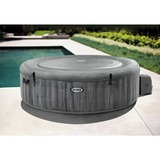 Intex Pure SPA Bubble Massage Greywood Deluxe Ø 216 x 71cm, Schwimmbad dunkelgrau, mit Kalkschutzsystem