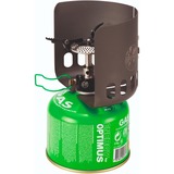 Optimus Elektra FE Kochsystem, Gaskocher schwarz/grau, mit Terra Weekend HE Kochset + Windschutz