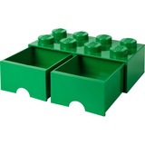 Room Copenhagen LEGO Brick Drawer 8 grün, Aufbewahrungsbox grün