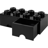 Room Copenhagen LEGO Brick Drawer 8 schwarz, Aufbewahrungsbox schwarz