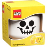 Room Copenhagen LEGO Storage Head "Skelett", groß, Aufbewahrungsbox weiß/schwarz