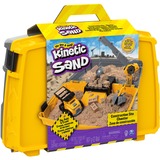 Spin Master Kinetic Sand - Baustellen-Koffer, Spielsand 