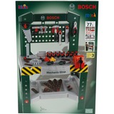 Theo Klein Bosch Werkbank mit 77-teiligem Zubehörset, Kinderwerkzeug grün/grau