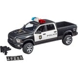 bruder 02505 RAM 2500 Polizei Pickup , Modellfahrzeug schwarz/weiß, Inkl. Polizist