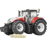 bruder 03180 Steyr 6300 Terrus CVT, Modellfahrzeug weiß/rot