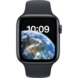 Apple Watch SE (2022), Smartwatch nachtblau, 44mm, Sportarmband, Aluminium-Gehäuse, LTE