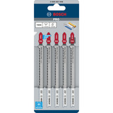 Bosch PRO Plastics PVC and PMMA clean Stichsägeblatt T 302 H, 132mm 5 Stück