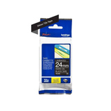 Brother Schriftband TZe-355 24 mm, Weiß auf Schwarz