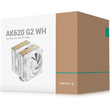 DeepCool AK620 G2 WH, CPU-Kühler weiß/holz, 120 mm