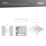 Digitus 5 Port Gigabit Ethernet Netzwerk, Switch schwarz