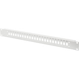 Digitus Frontplatte für 24 LC/DX Kupplungen, Blende hellgrau, 1 Höheneinheit