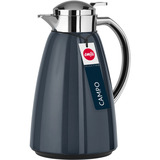 Emsa CAMPO Isolierkanne, 1 Liter anthrazit/edelstahl, QUICK TIP Verschluss