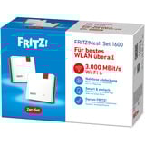 FRITZ! Mesh Set 1600 2-pack, Repeater weiß/grau, 2x WLAN Repeater 1200 AX