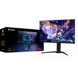 GIGABYTE AORUS FO32U2 QD-OLED, Gaming-Monitor 80.3 cm (31.5 Zoll), schwarz, UltraHD/4K, KVM, USB-C, AMD FreeSync Premium Pro, 240Hz Panel