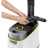 Kärcher SC 4 Deluxe Iron, Dampfreiniger weiß/schwarz, 2.250 Watt, mit Bodenreinigungsset EasyFix und Dampfdruck-Bügeleisen