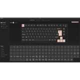 Keychron V1 Knob, Gaming-Tastatur schwarz/blaugrau, DE-Layout, Keychron K Pro Red, Hot-Swap, RGB, PBT