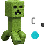 Mattel Minecraft Movie Creeper Actionfigur und Zubehör, Spielfigur Spielset mit 10 cm Figur