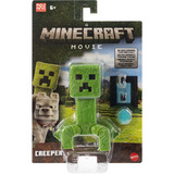 Mattel Minecraft Movie Creeper Actionfigur und Zubehör, Spielfigur Spielset mit 10 cm Figur