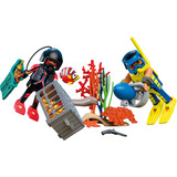 PLAYMOBIL 72078 City Action Polizeitaucher mit Schatz, Konstruktionsspielzeug 
