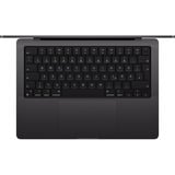Apple MacBook Pro (14") 2024 CTO, Notebook schwarz, 16 GB, 512 GB (512 GB SSD), M4, MacOS, Amerikanisch