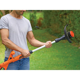 BLACK+DECKER Akku-Rasentrimmer ST182320, 18Volt orange/schwarz, Li-Ionen Akku 2,0Ah