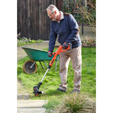 BLACK+DECKER Akku-Rasentrimmer ST182320, 18Volt orange/schwarz, Li-Ionen Akku 2,0Ah