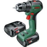 Bosch Akku-Bohrschrauber UniversalDrill 18V-60 grün/schwarz, 2x Li-Ionen Akku 2,0Ah, Koffer, POWER FOR ALL ALLIANCE