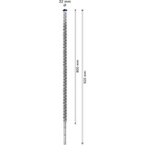 Bosch Professional EXPERT Hammerbohrer SDS-max-8X, Ø 32mm Arbeitslänge 800mm